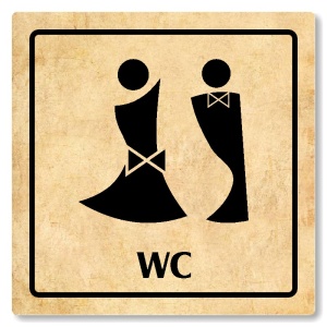 WC společné, 118x118mm, pergamen, Arizona